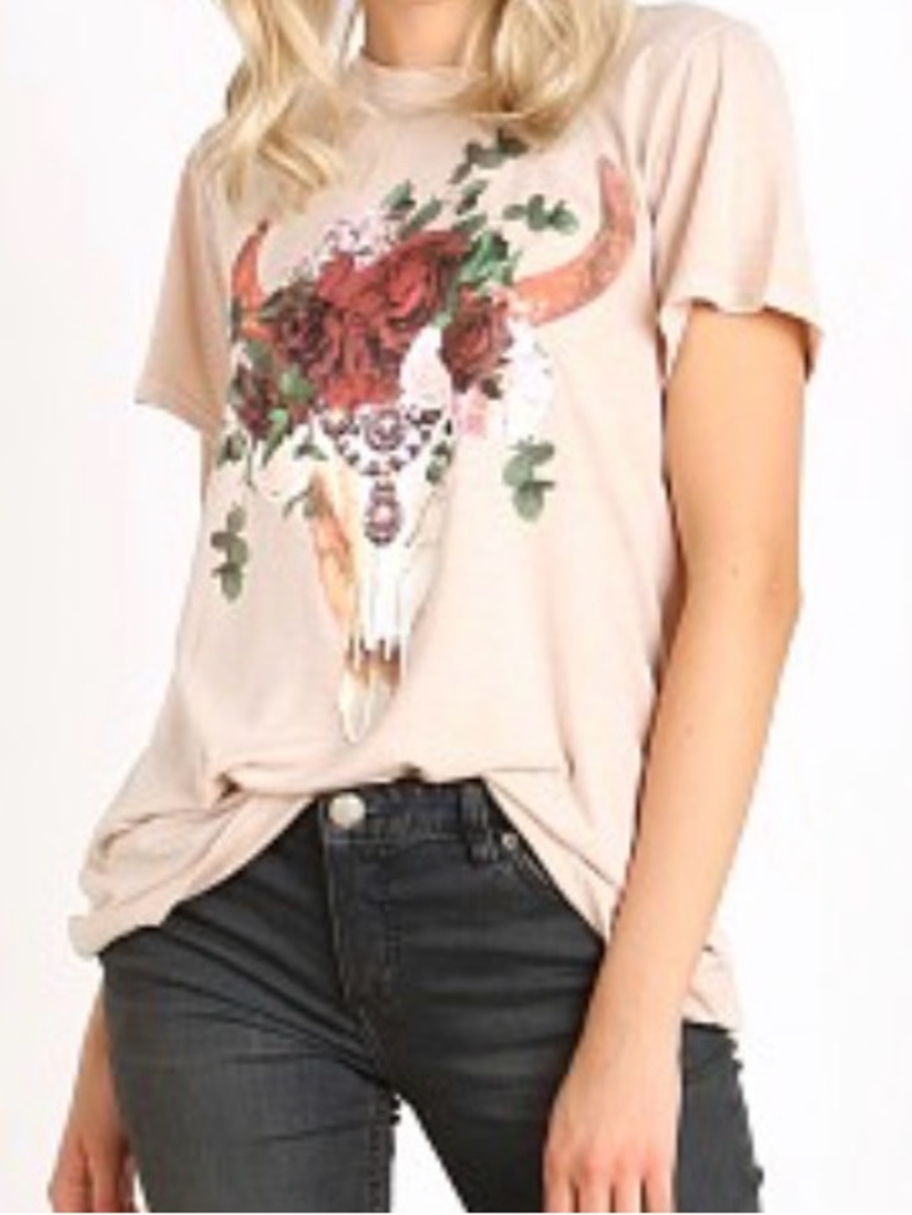 Show Me Your MuMu Mellow floral bull head tshirt